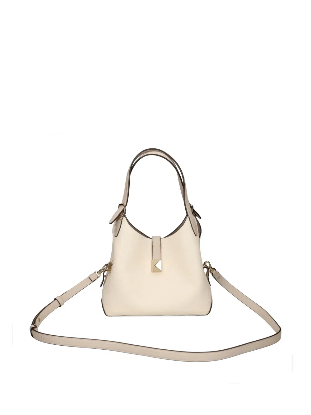 Deco buckle leather tote bag