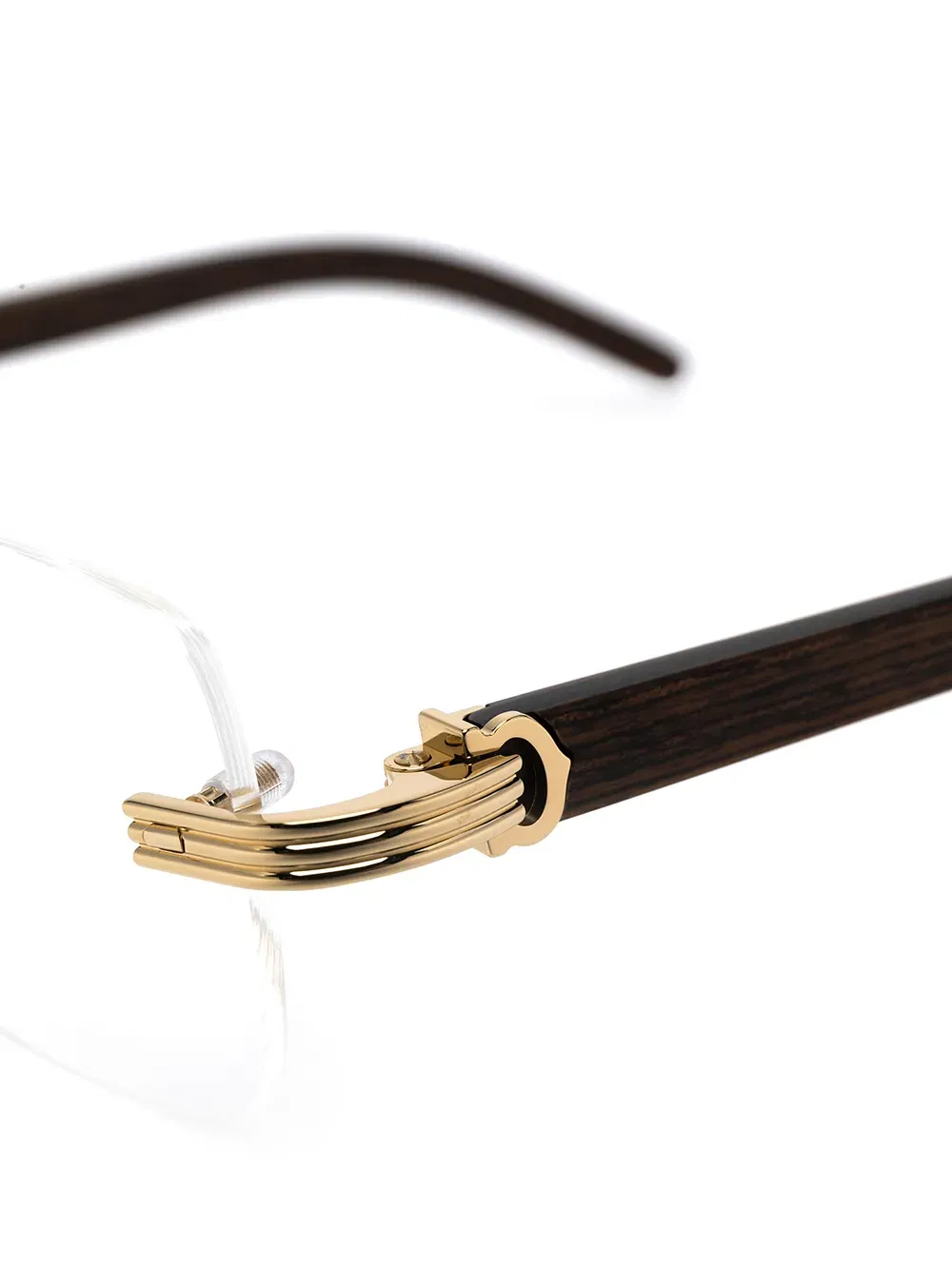 C de Cartier rectangle-frame glasses