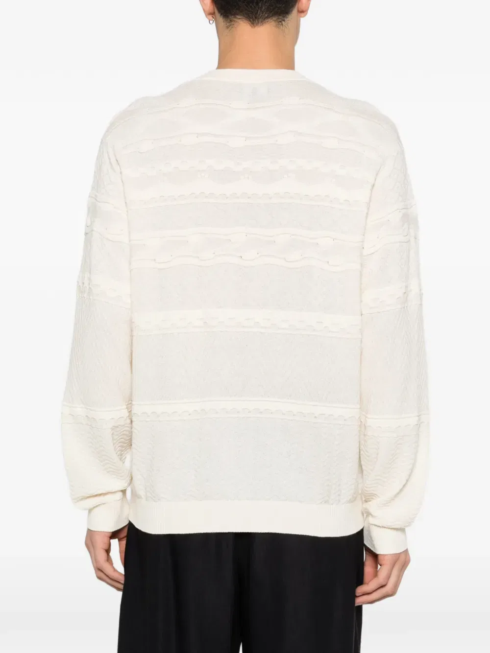 button patterned sweater