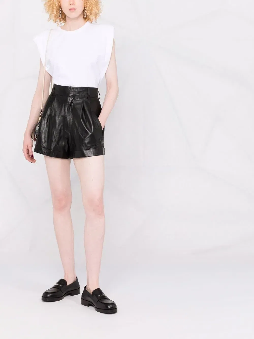 Jett leather shorts