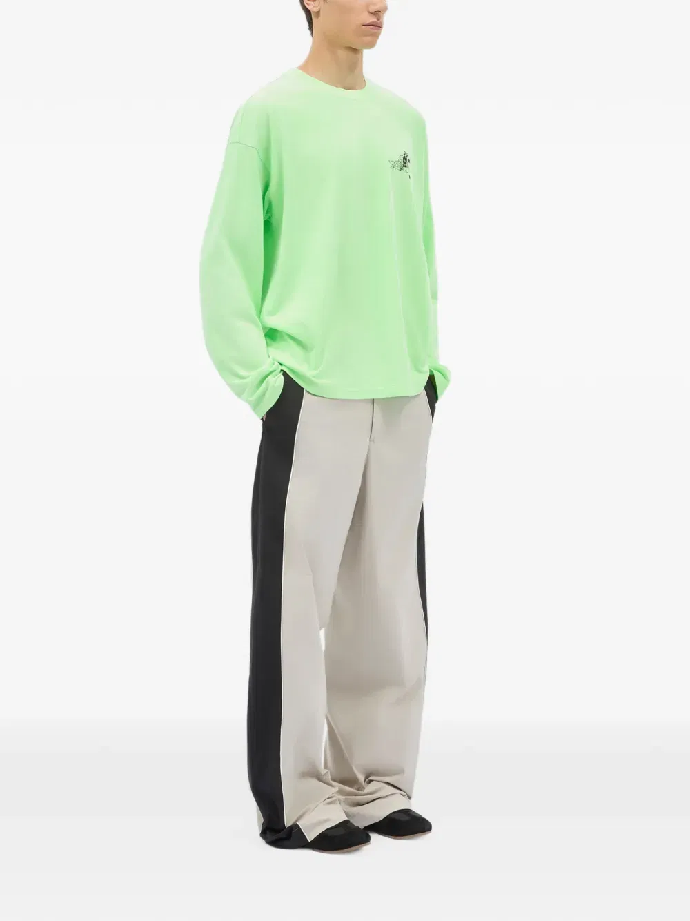 long-sleeved print T-Shirt