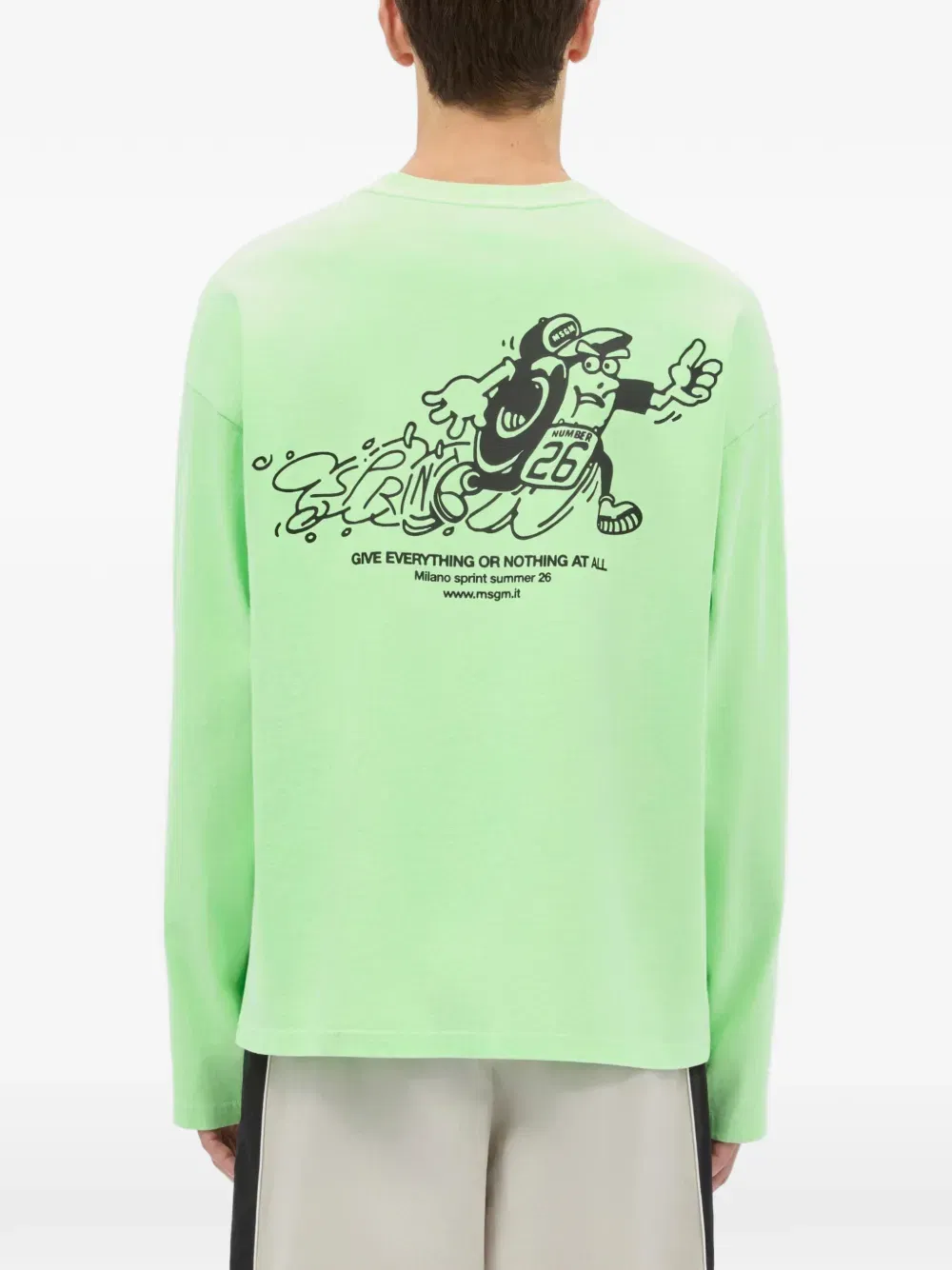 long-sleeved print T-Shirt