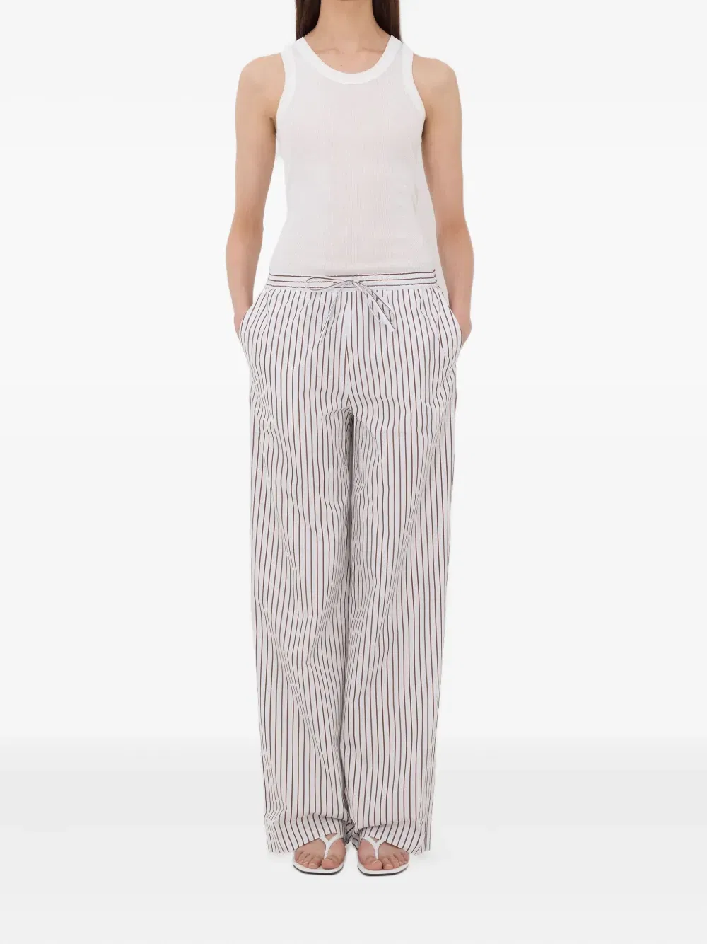 Striped Elasticated CISCO Trousers