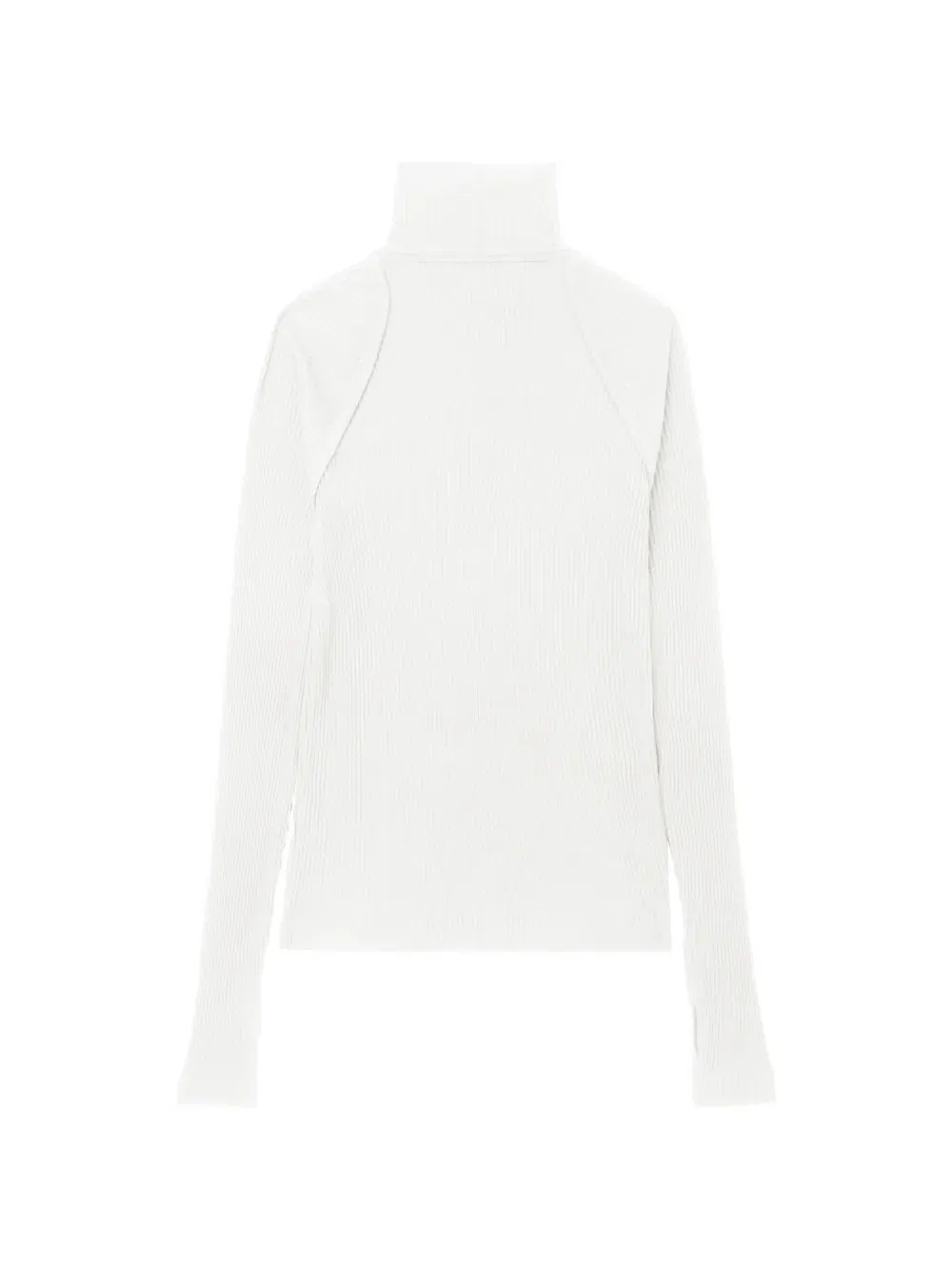ribbed turtleneck T-Shirt
