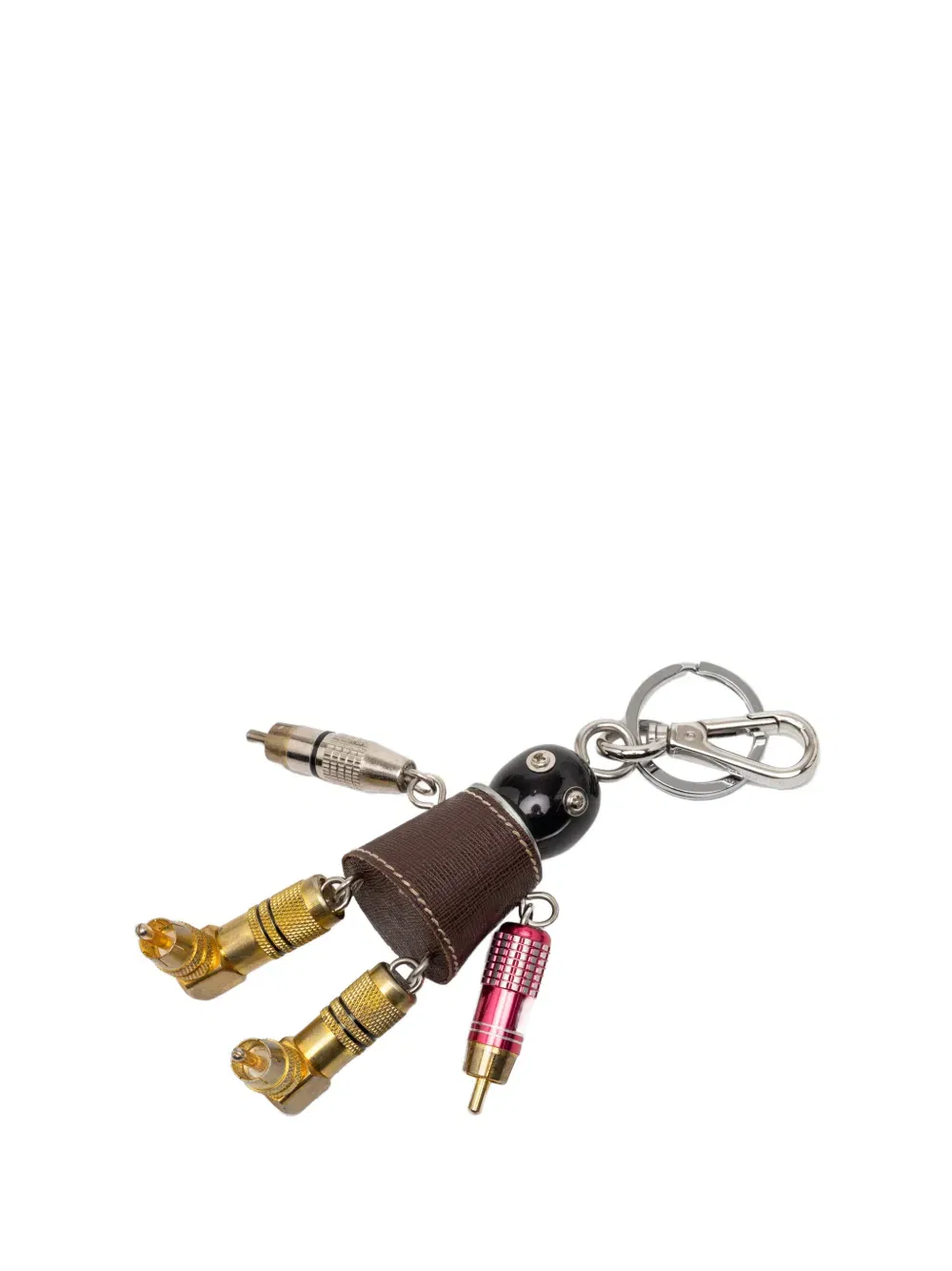 2000-2026 Saffiano and Metal Robot key chain