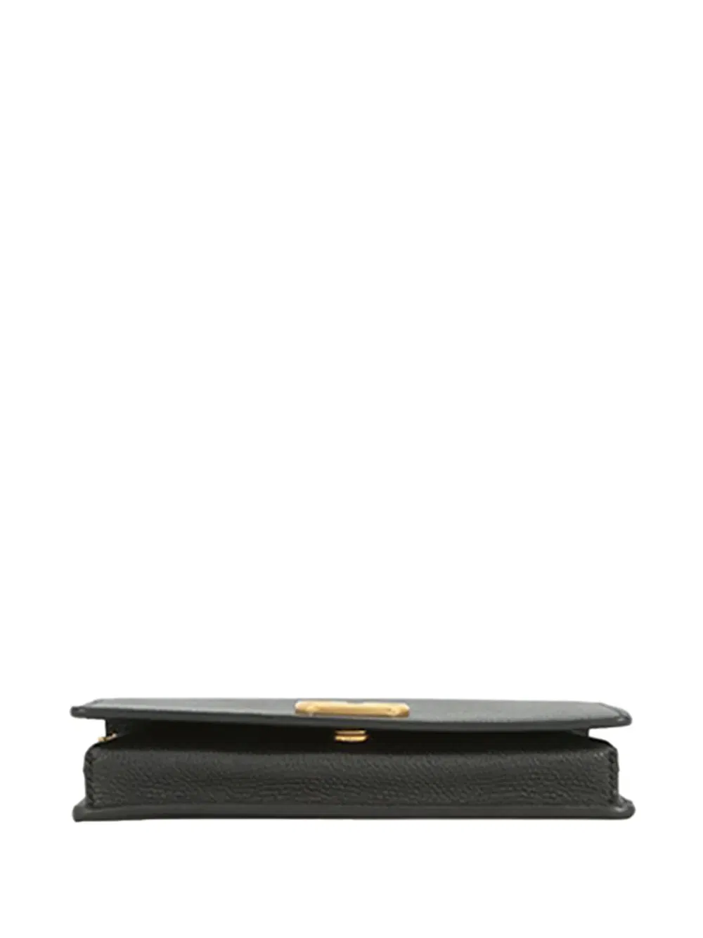 2021-2026 Grainy Calfskin VLogo Signature Wallet with Chain satchel