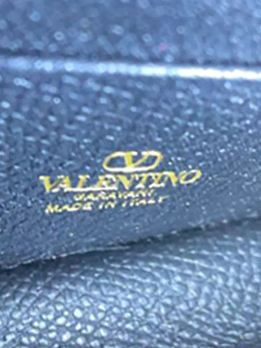 2021-2026 Grainy Calfskin VLogo Signature Wallet with Chain satchel