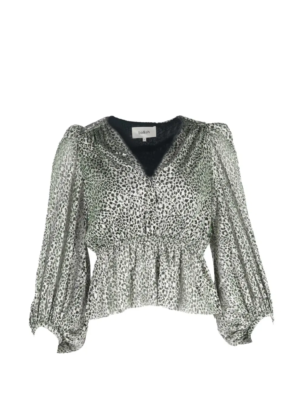 Caitlin animal-print blouse