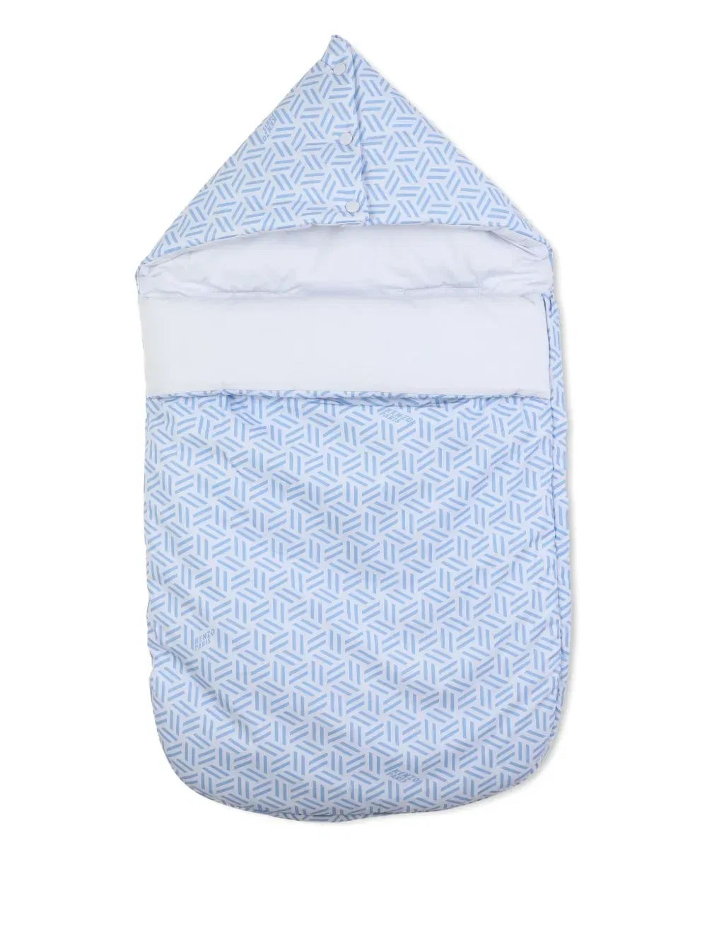 geometric-print sleeping bag
