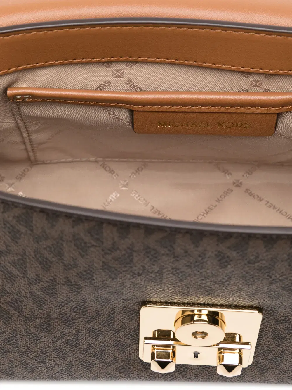 monogram-pattern crossbody bag