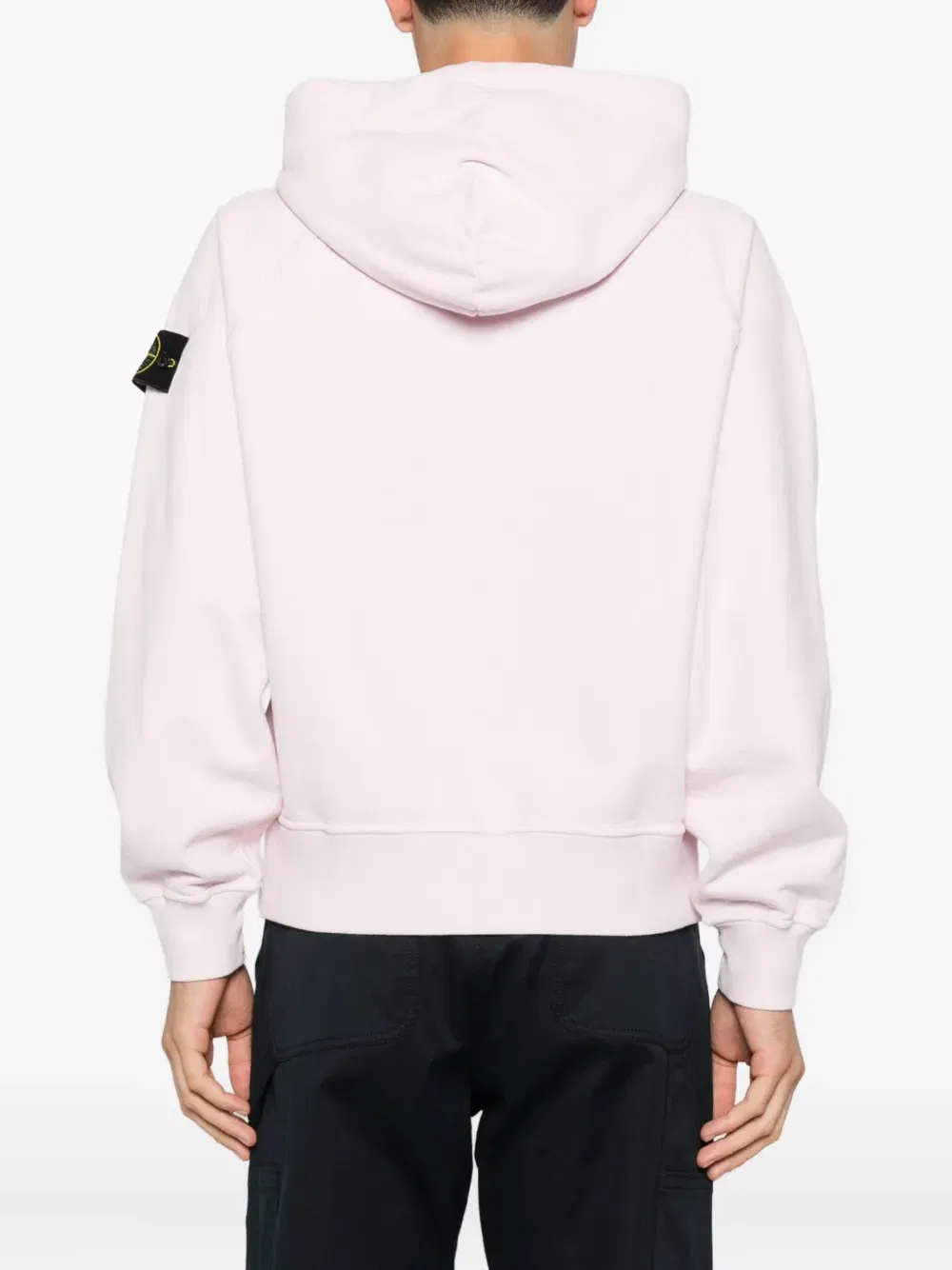 logo-patch hooded sweater