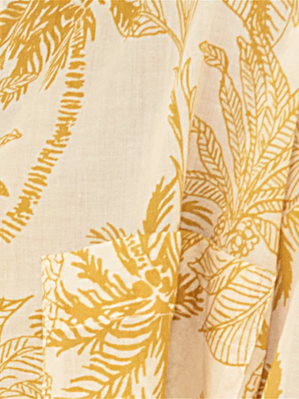 Jungle printed sarong beach cover-ups