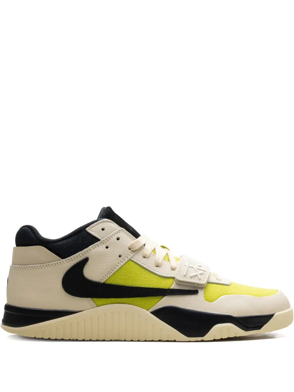 x Travis Scott Jumpman Jack TR "Muslin/Black/Bright Cactus" sneakers