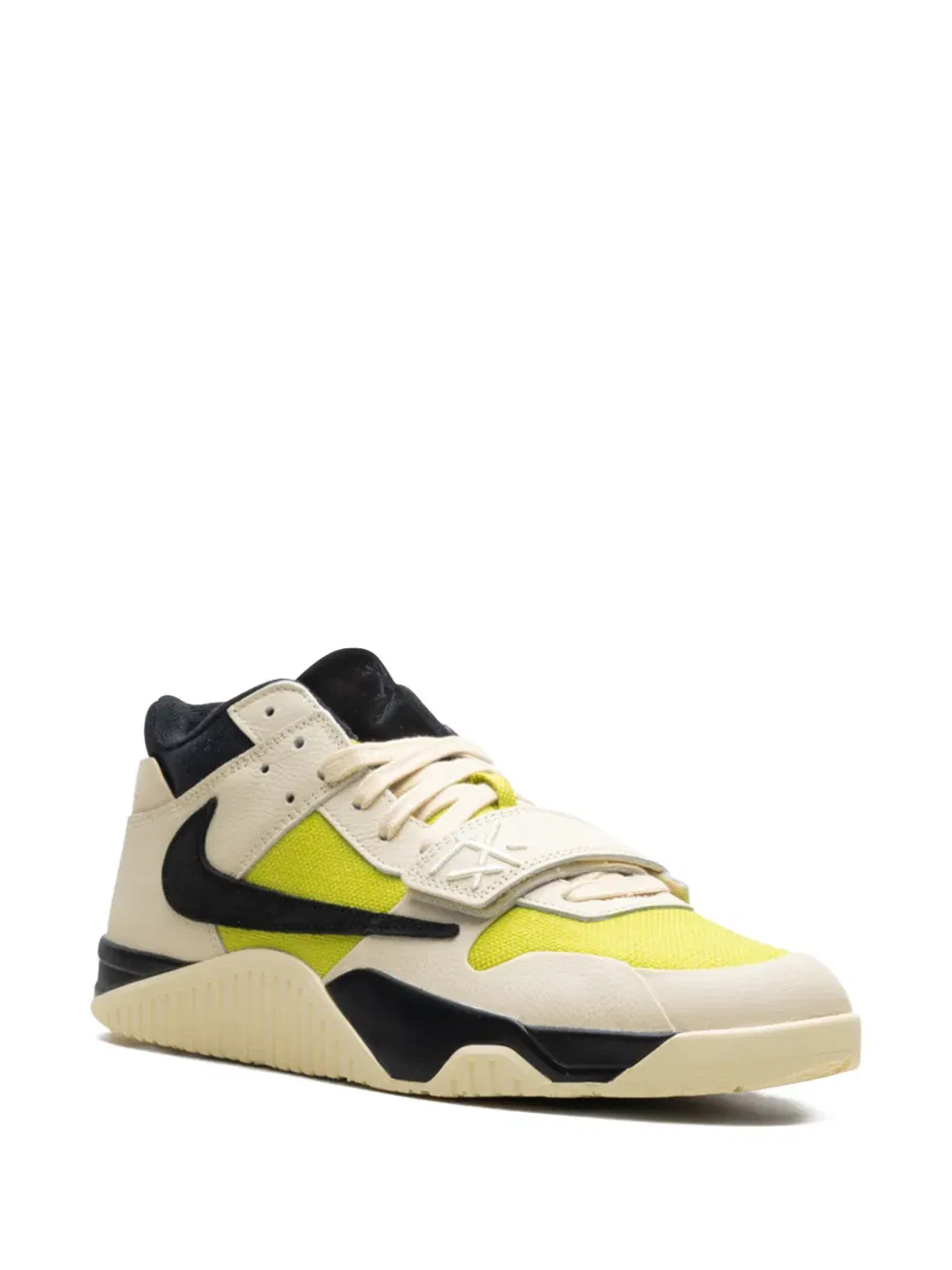 x Travis Scott Jumpman Jack TR "Muslin/Black/Bright Cactus" sneakers