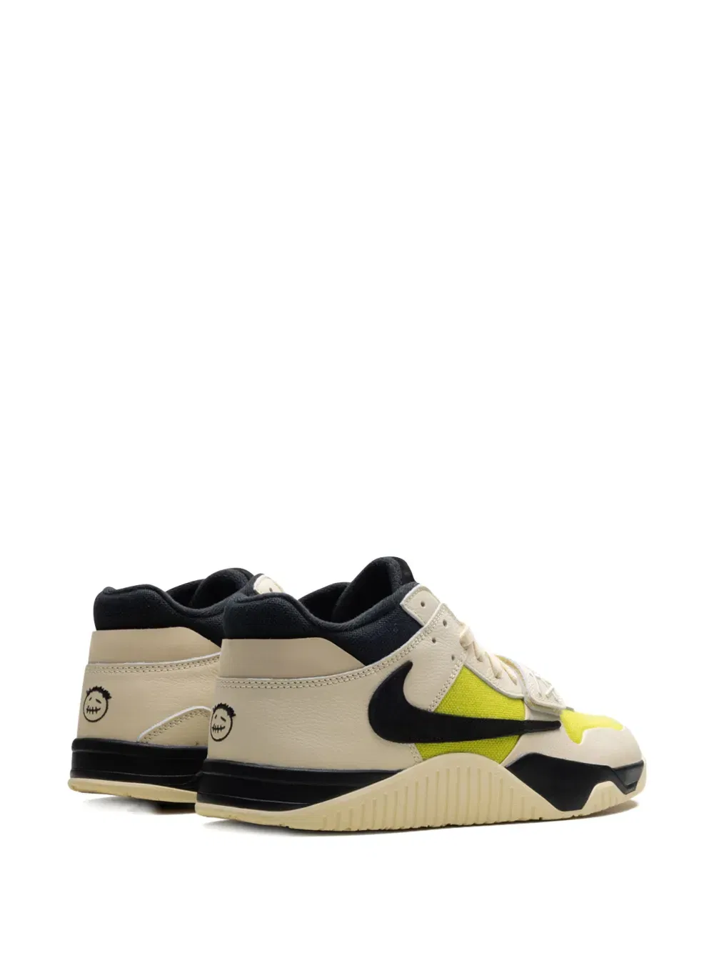 x Travis Scott Jumpman Jack TR "Muslin/Black/Bright Cactus" sneakers