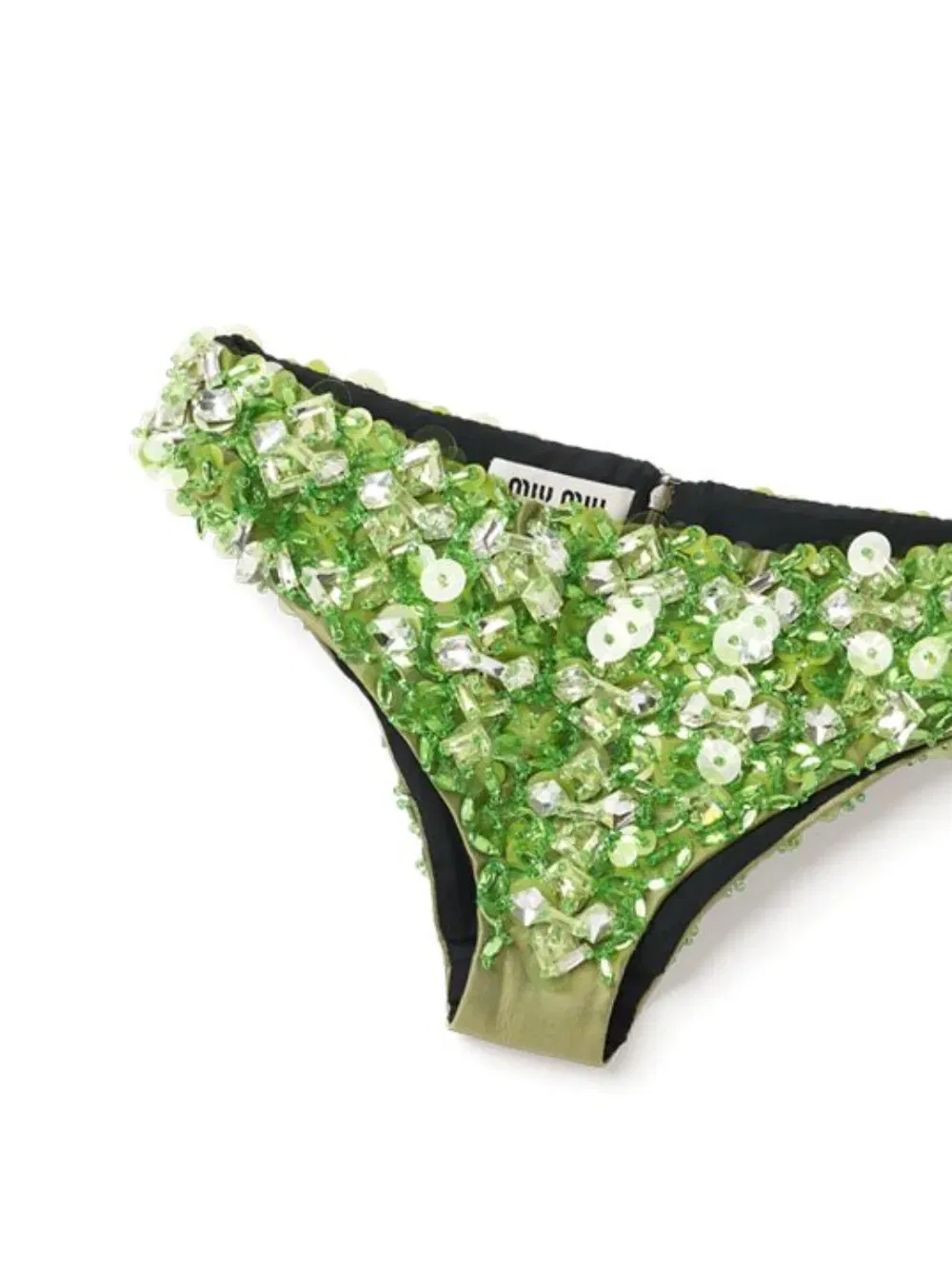 embroidered beaded silk briefs