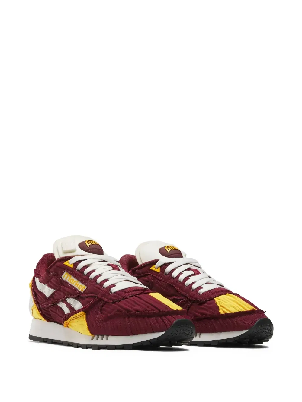x The Pump Classic "Maroon/Yellow" sneakers