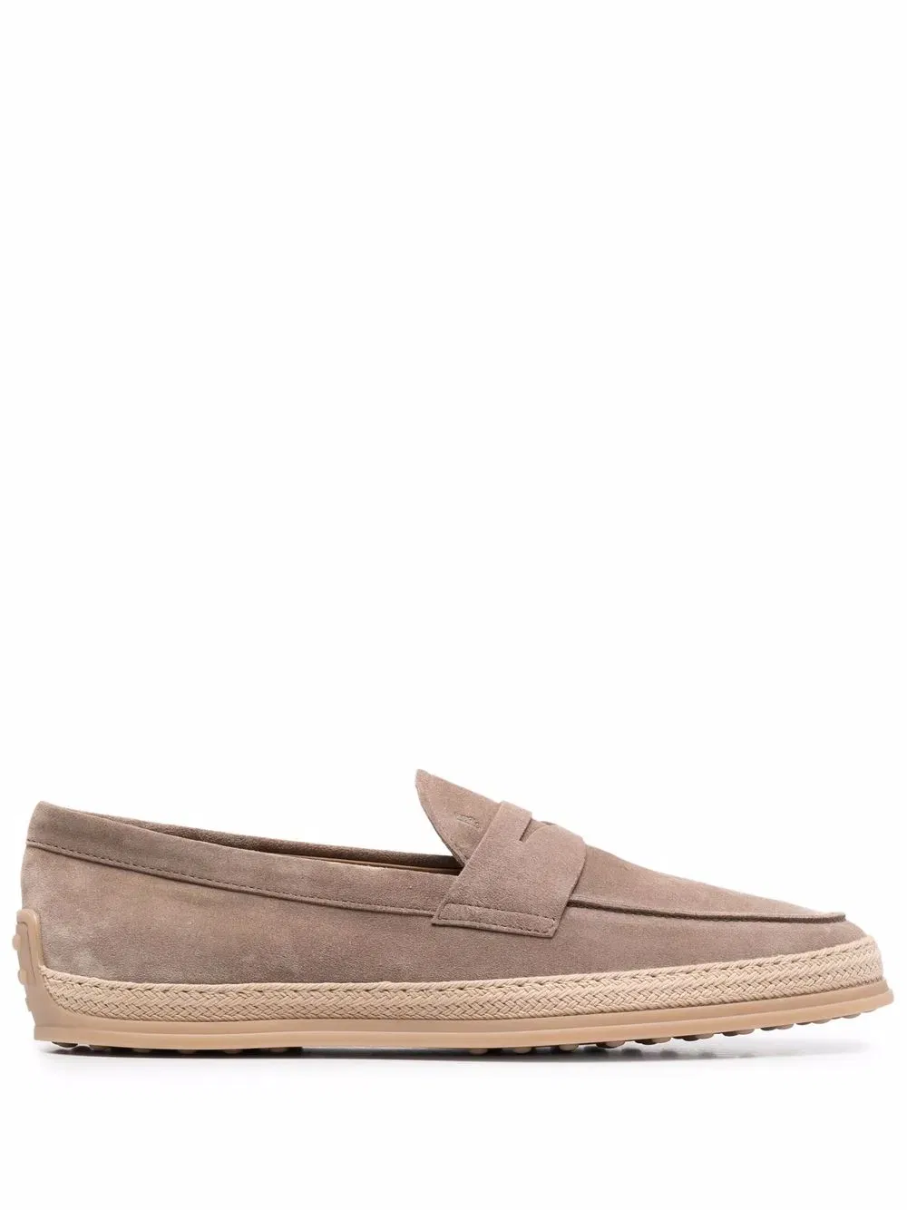 woven-trim penny loafers