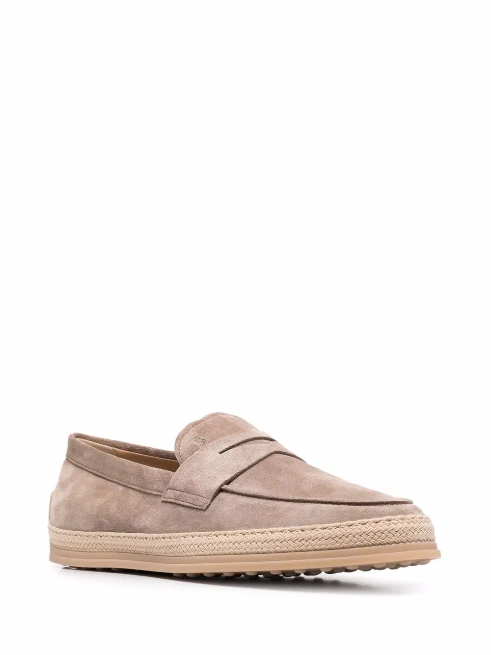 woven-trim penny loafers