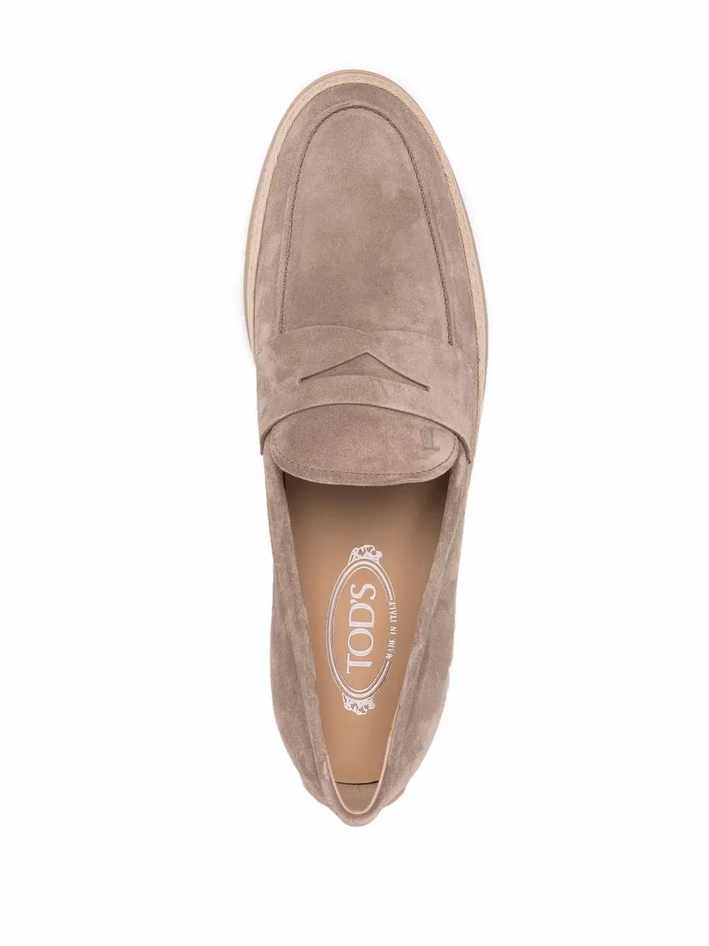 woven-trim penny loafers