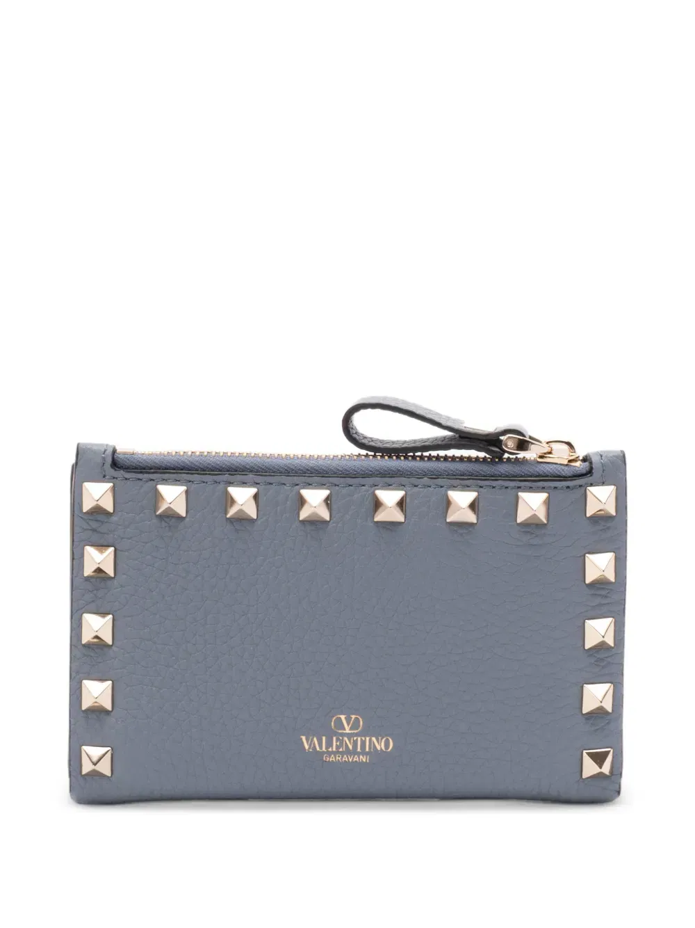 studded zip wallet