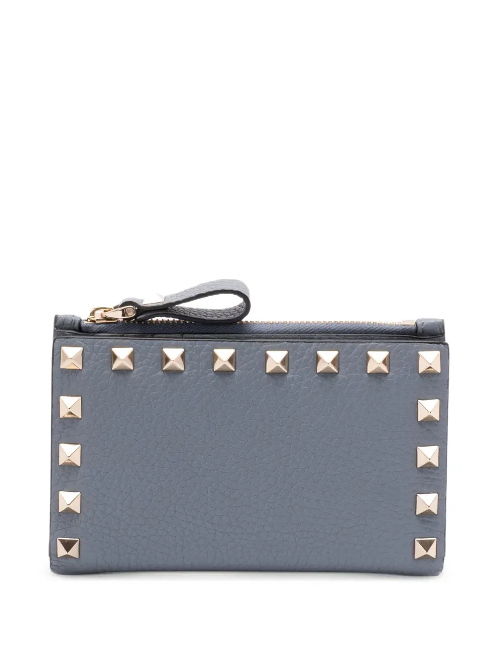studded zip wallet