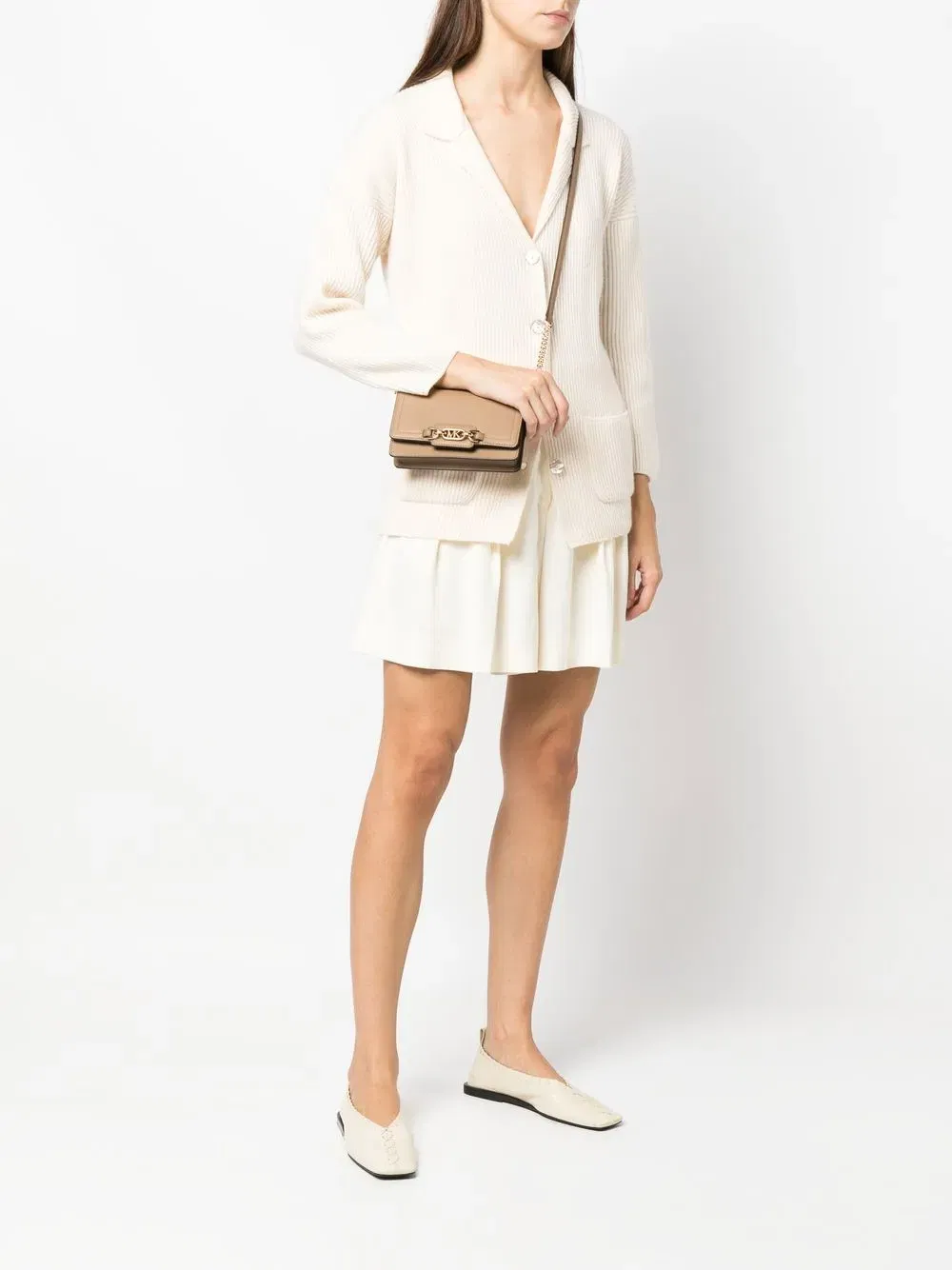 Heather leather crossbody bag