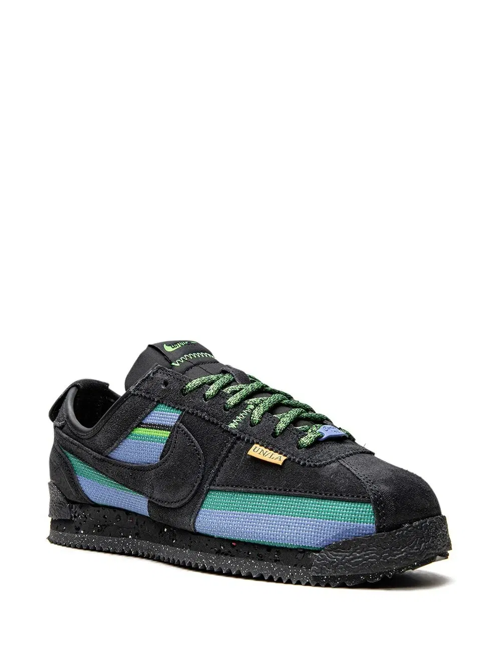 x Union Cortez "Black/Blue" sneakers