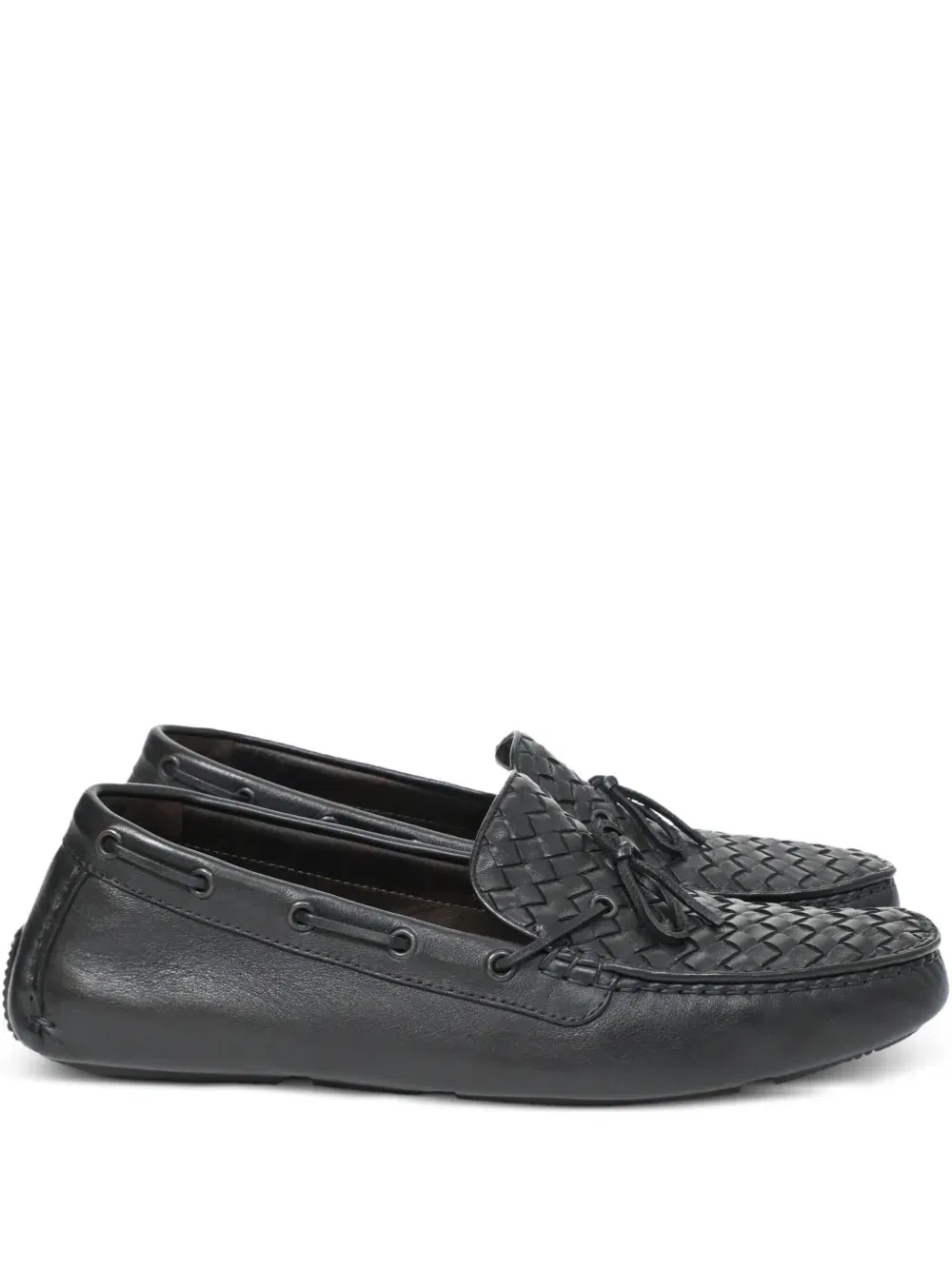 Intrecciato boat shoes