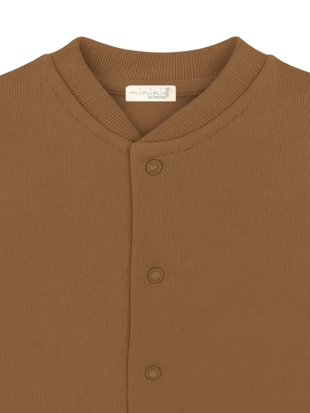 buttoned ribbed top