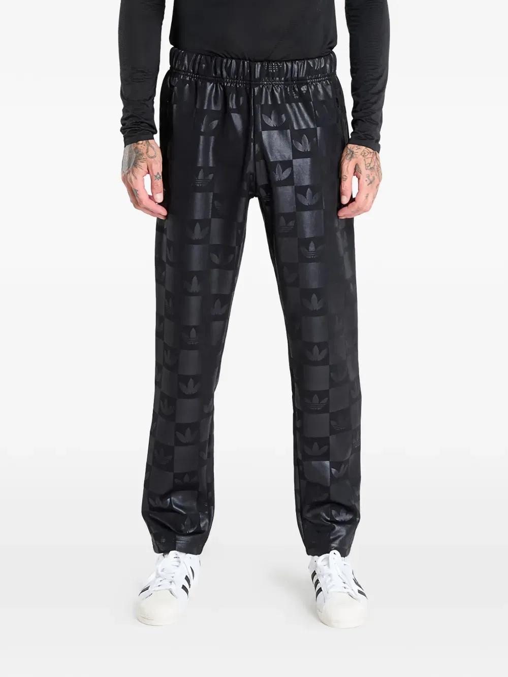 Monogram all-over-print regular track pants