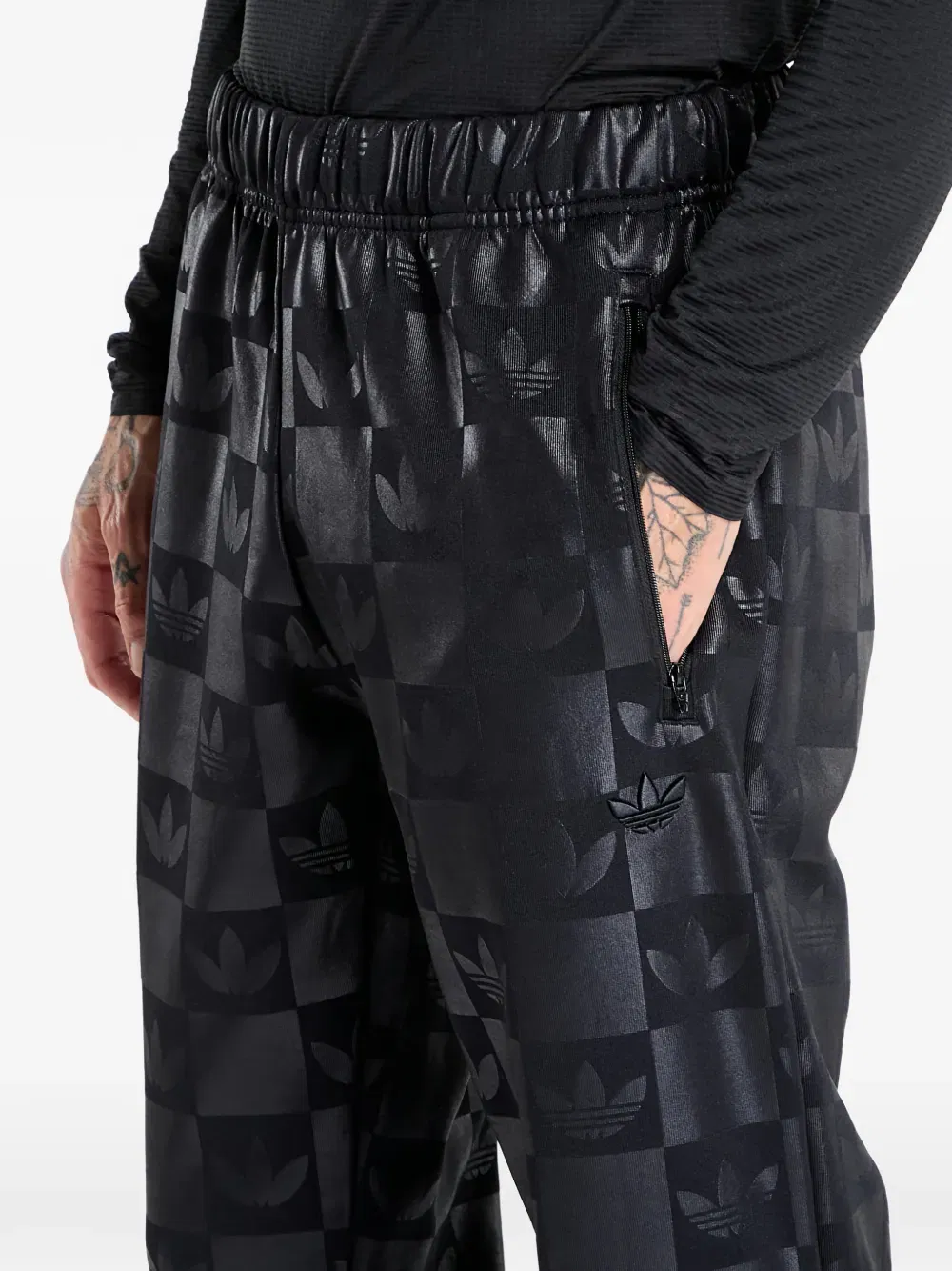 Monogram all-over-print regular track pants