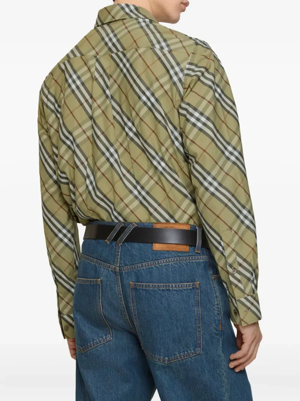 check-cotton shirt
