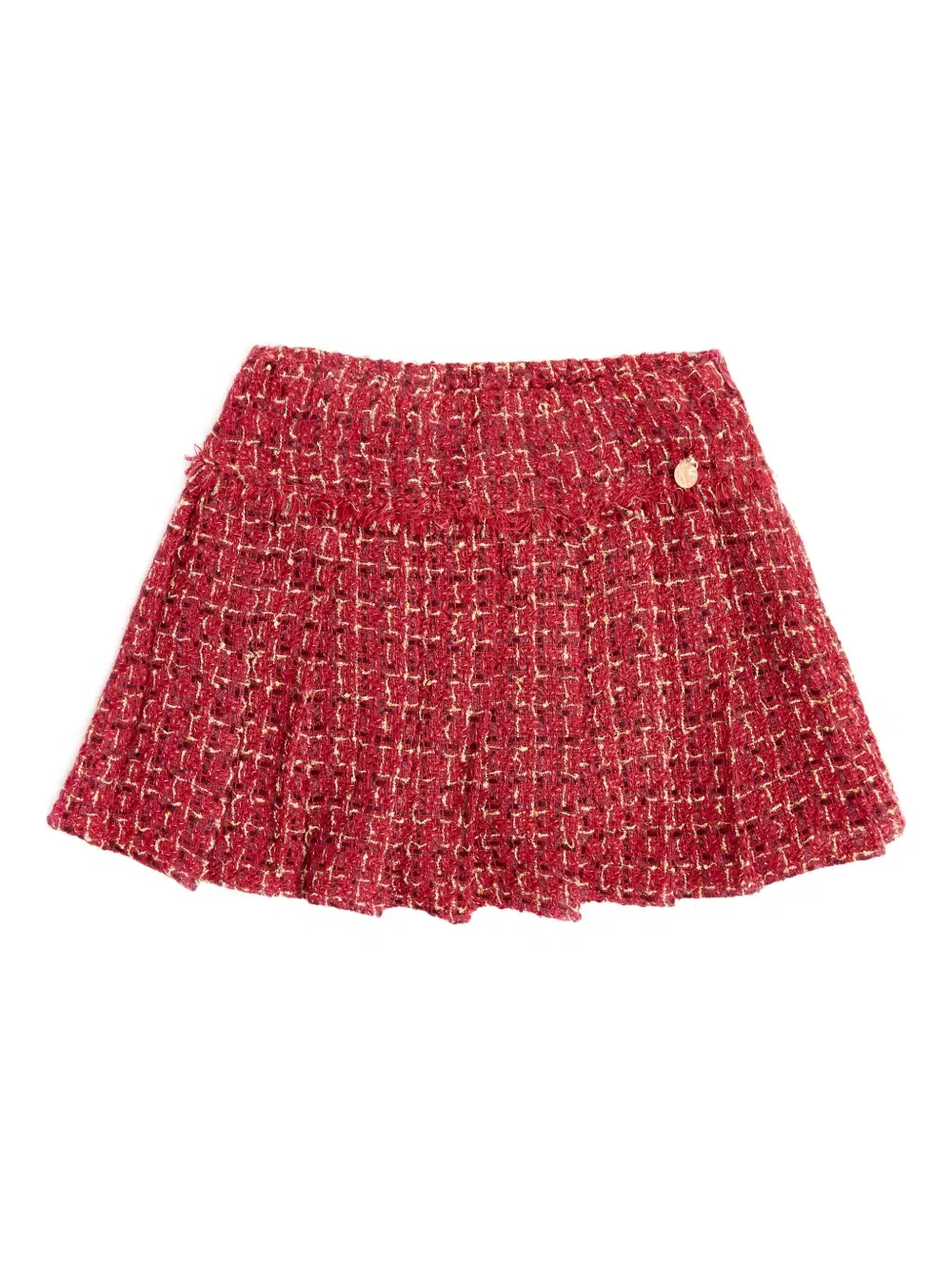 tweed pleated skirt