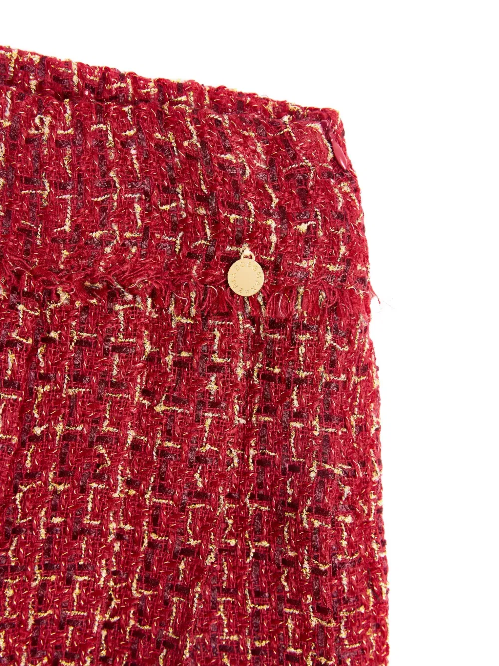 tweed pleated skirt