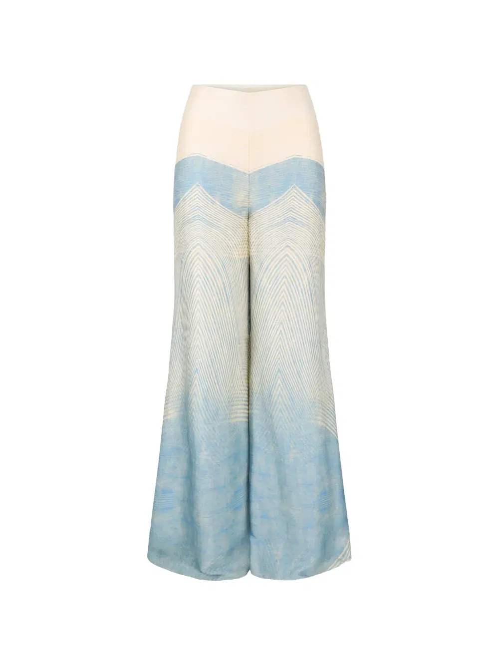 Andres chevron flared trousers