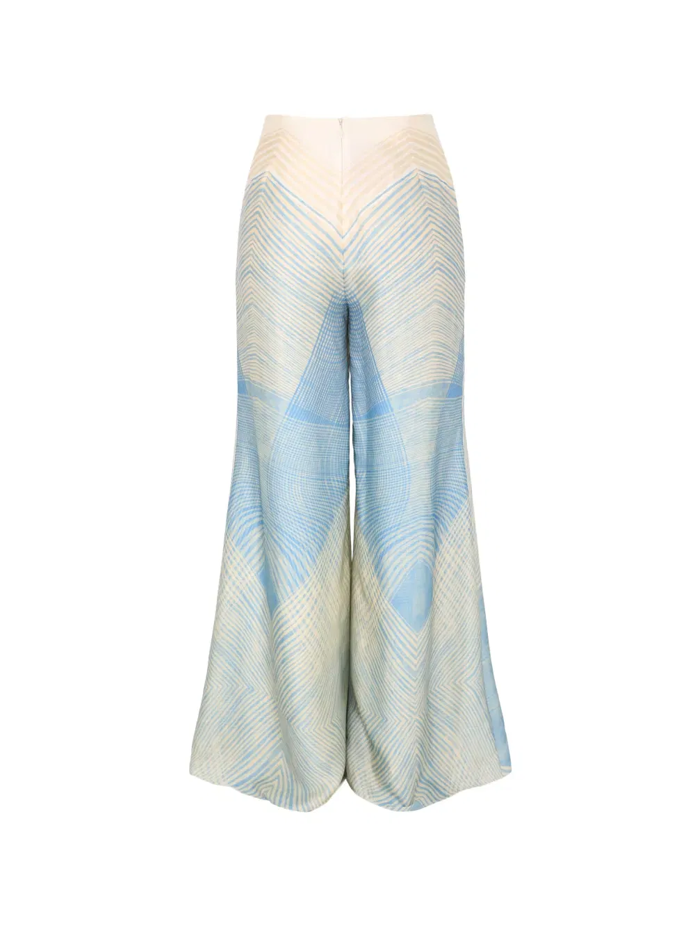 Andres chevron flared trousers