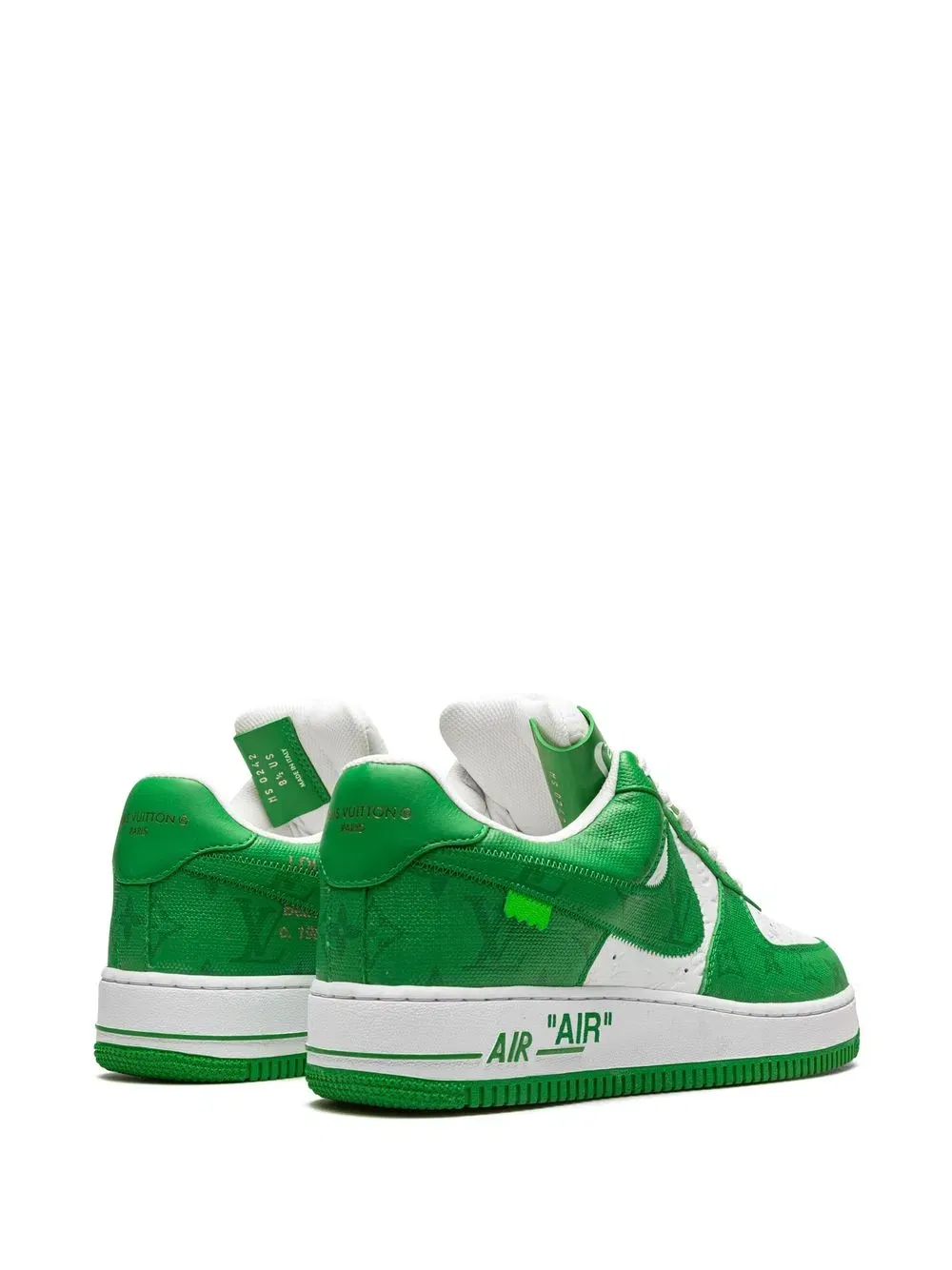 x Louis Vuitton Air Force 1 Low "Virgil Abloh - White/Green" sneakers