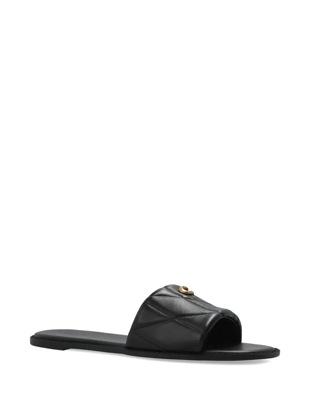 Holly quilted logo sandals
