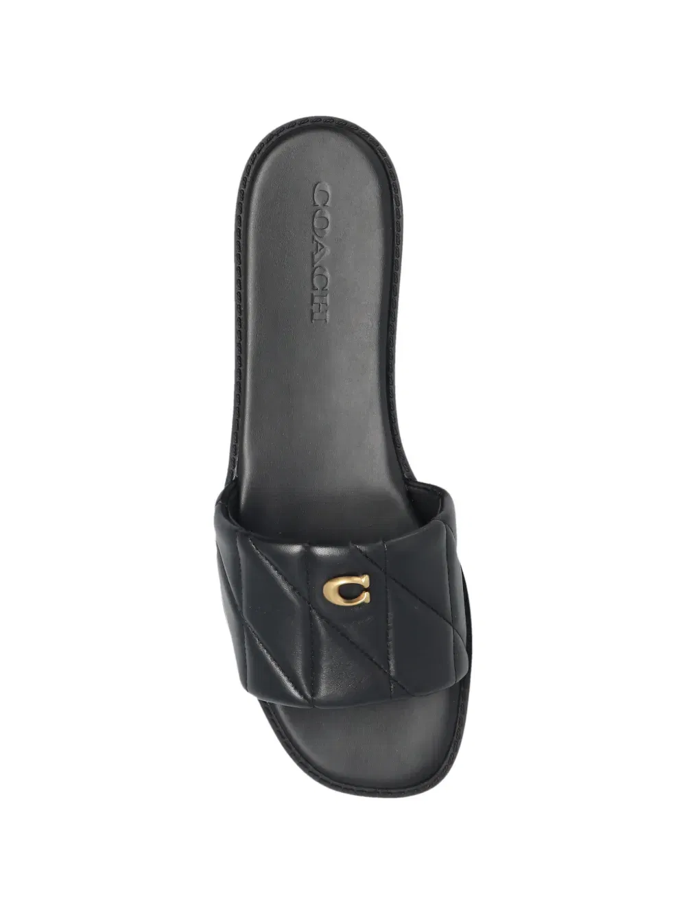Holly quilted logo sandals