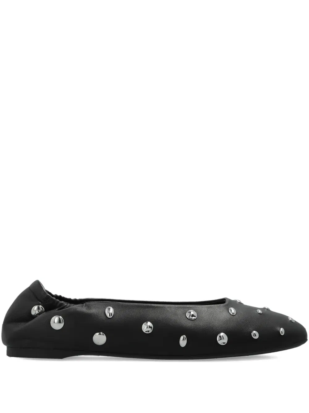 Halo stud-embellished ballet flats