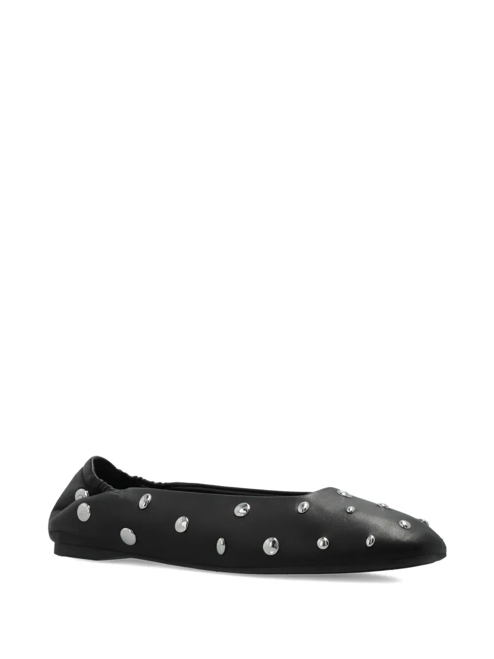 Halo stud-embellished ballet flats