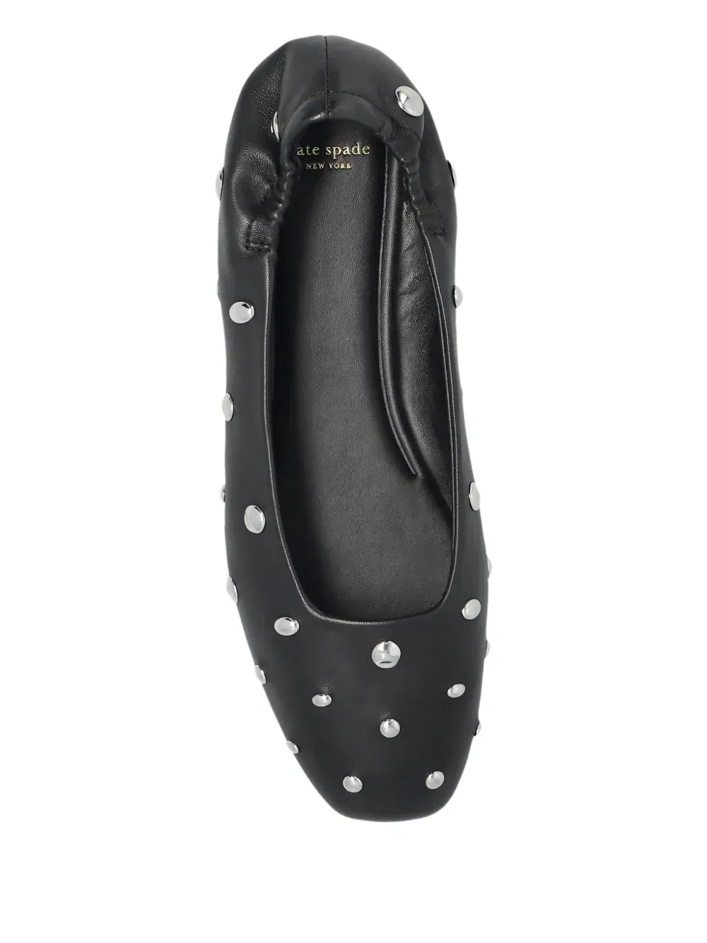 Halo stud-embellished ballet flats