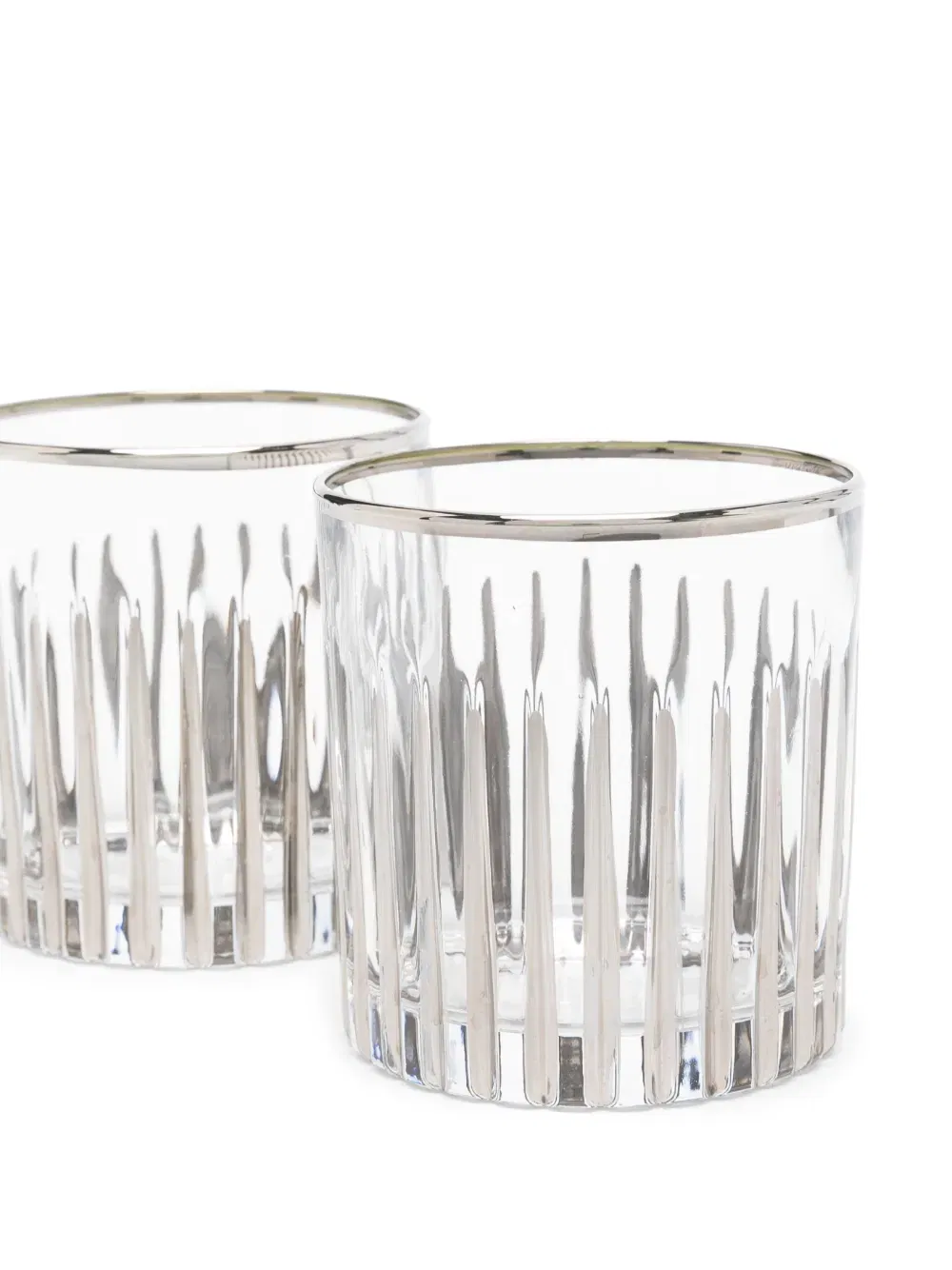 Platinum glass tumblers set (set of four)