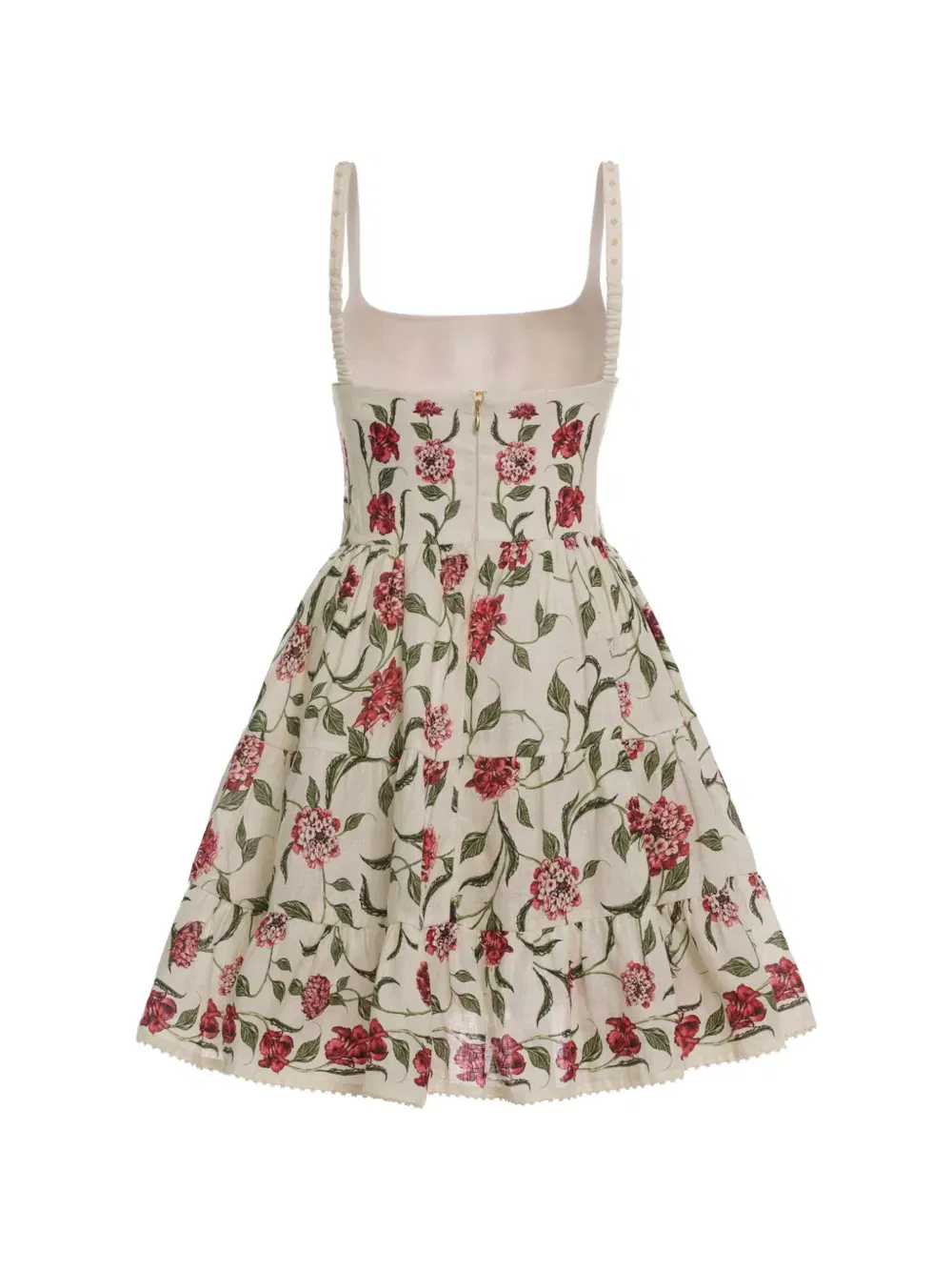 floral-detail mini dress