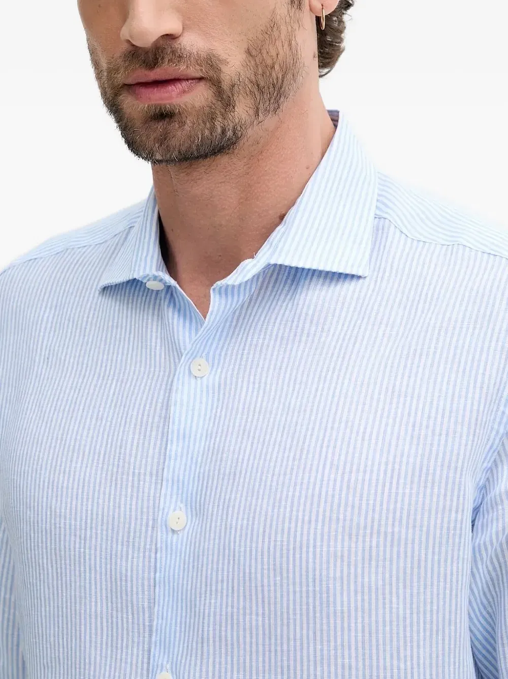 striped linen shirt