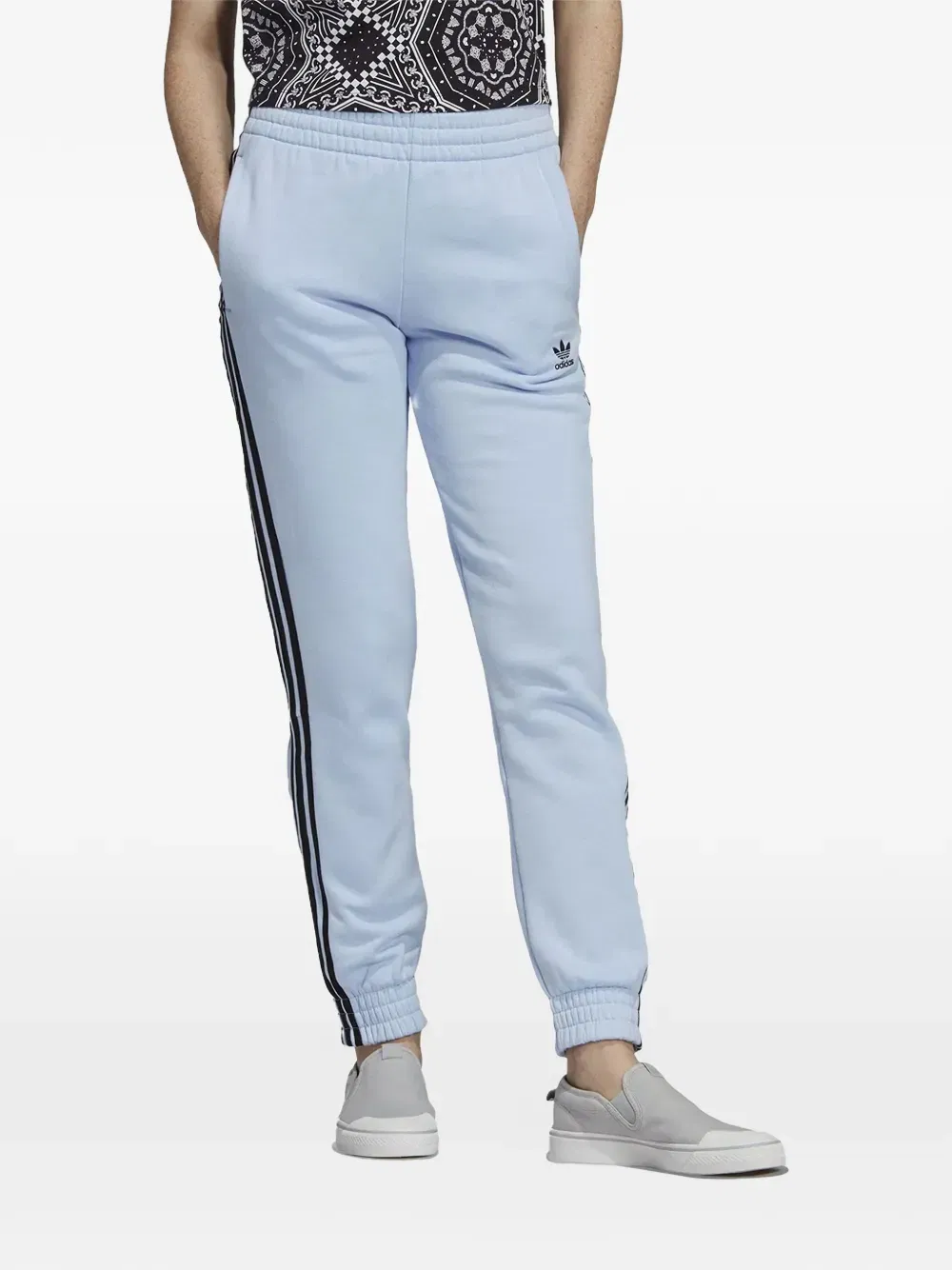 cuffed-hem track pants