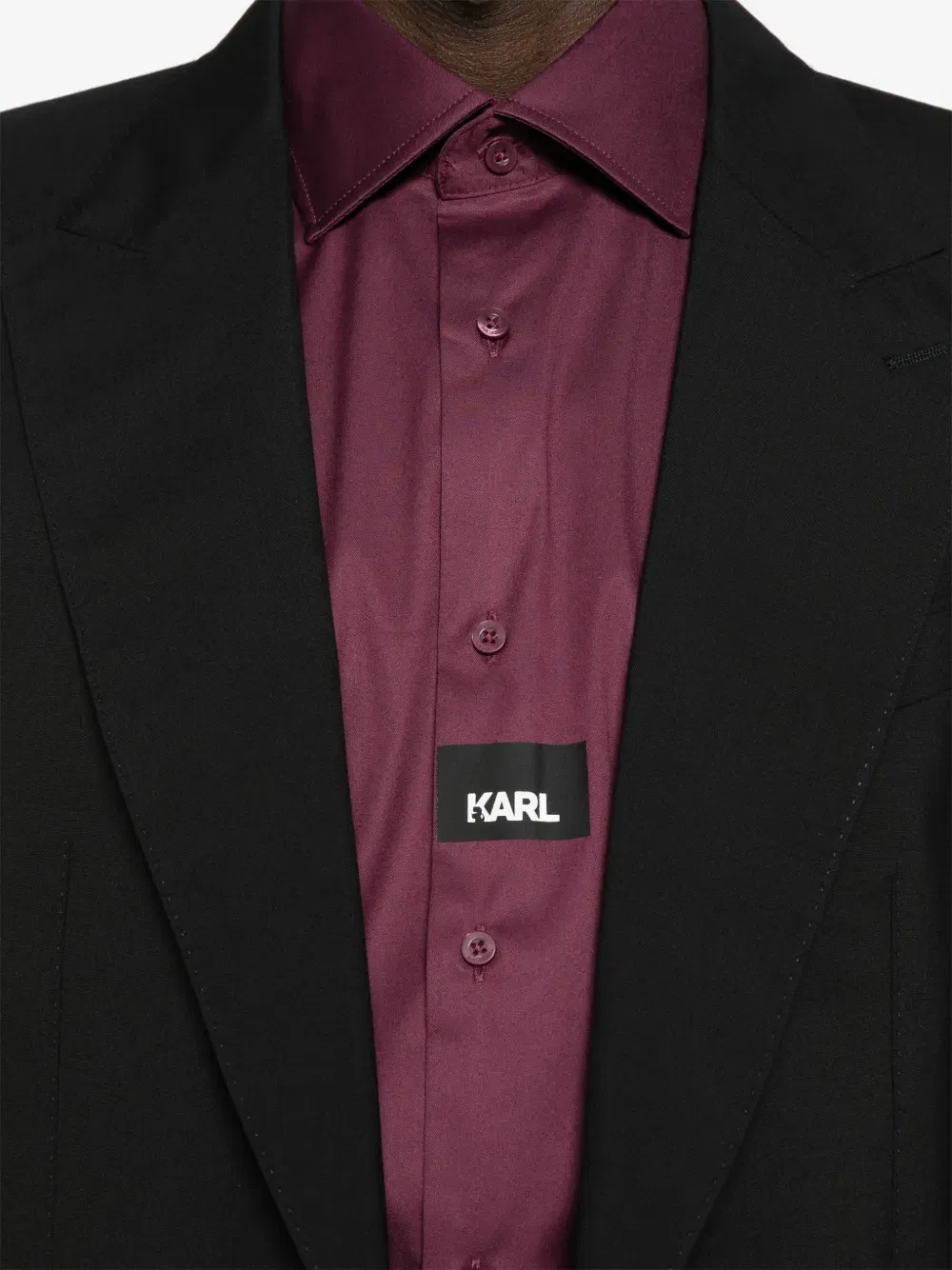 logo-motif shirt