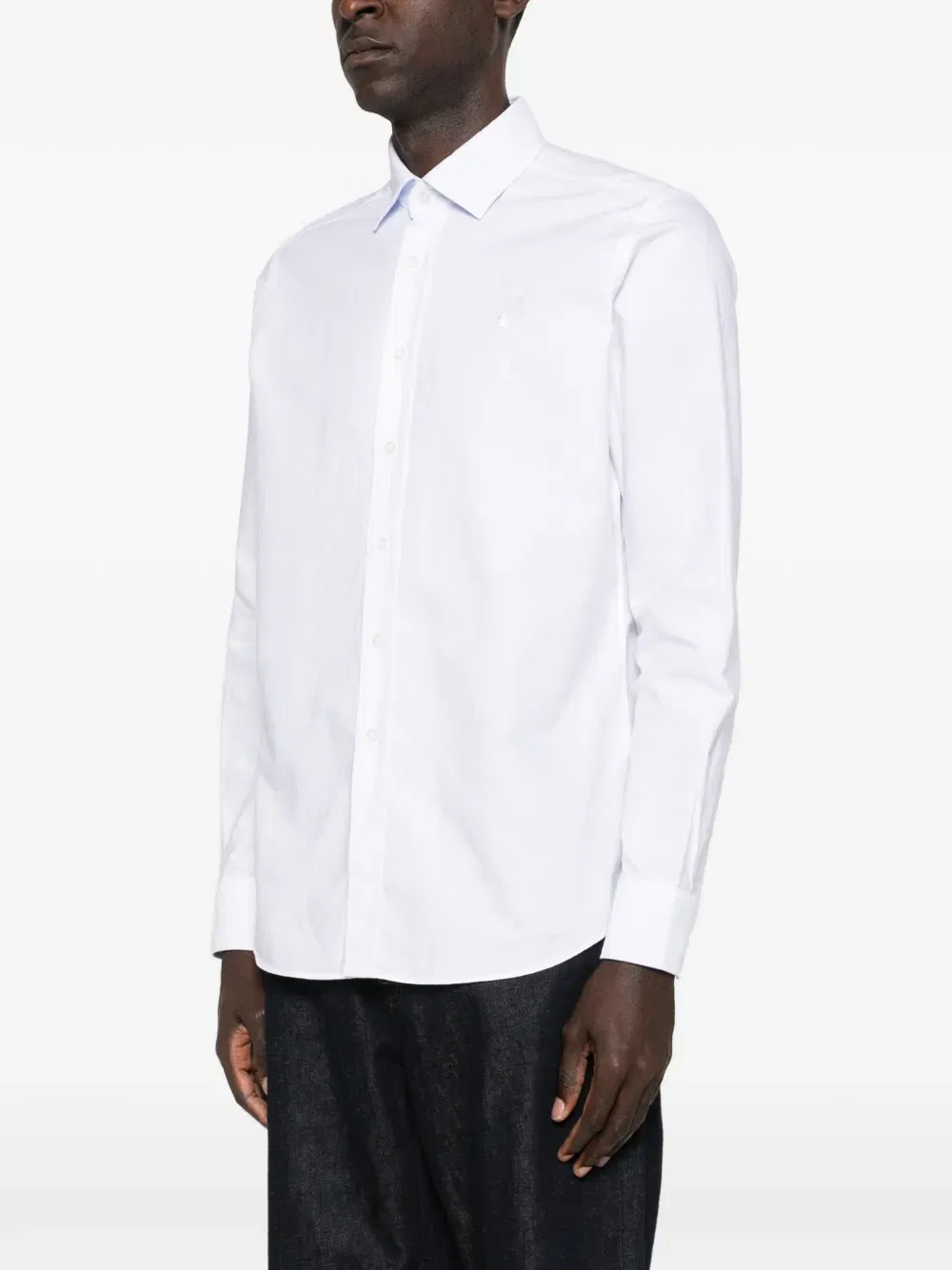 logo-motif shirt