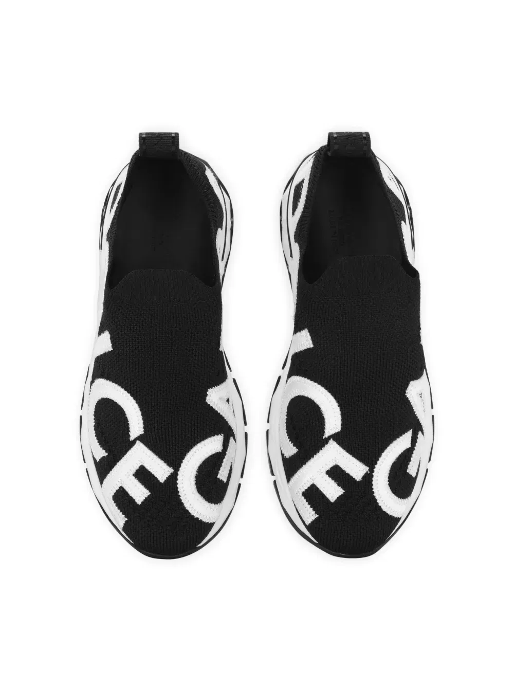 logo-patch mesh sneakers